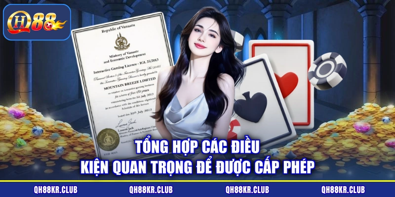 Tổng hợp các điều kiện quan trọng để được cấp phép
